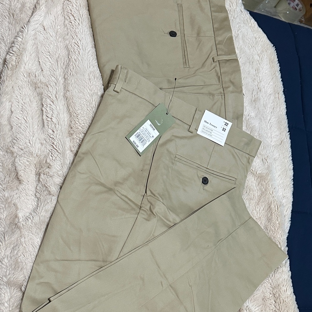 2 pair of Goodfellow & Co Men's Tan Chinos